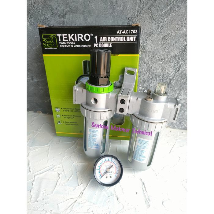 Gambar TEKIRO 1/2" DOUBLE Air Control Filter Angin Saringan Udara Kompresor dari Sentosa Makmur Technical Kota Medan Tokopedia