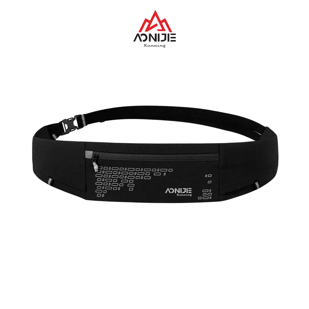 Aonijie Waist Bag W8112 - Tas Pinggang Lari Sepeda - BLACK