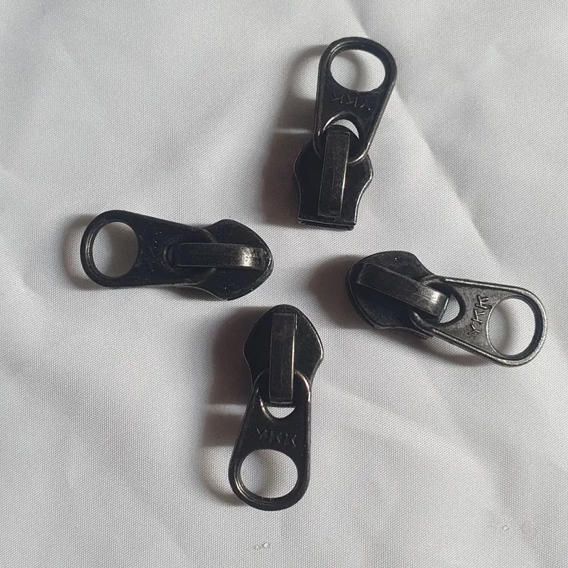 KEPALA RESLETING ZIPPER TAS YKK NO 5 PENDEK COIL TERBALIK - BLACK 1