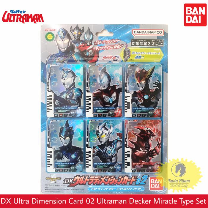 Gambar Bandai Ultraman Decker DX Ultra Dimension Card 02 Miracle Type Set dari The Old Lady Kota Administrasi Jakarta Timur Tokopedia