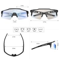 Gambar Kacamata Sepeda KAPVOE EUGENE REVO Photochromic Cycling Sunglasses - 01 Black Blue dari Fittobike Kota Surabaya 4 Tokopedia