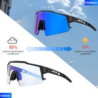 Gambar Kacamata Sepeda KAPVOE EUGENE REVO Photochromic Cycling Sunglasses - 01 Black Blue dari Fittobike Kota Surabaya 1 Tokopedia