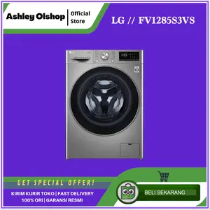 Mesin Cuci LG FV1285S3VS 8,5kg Front Loading FV1285S3VS LG 8.5 KG