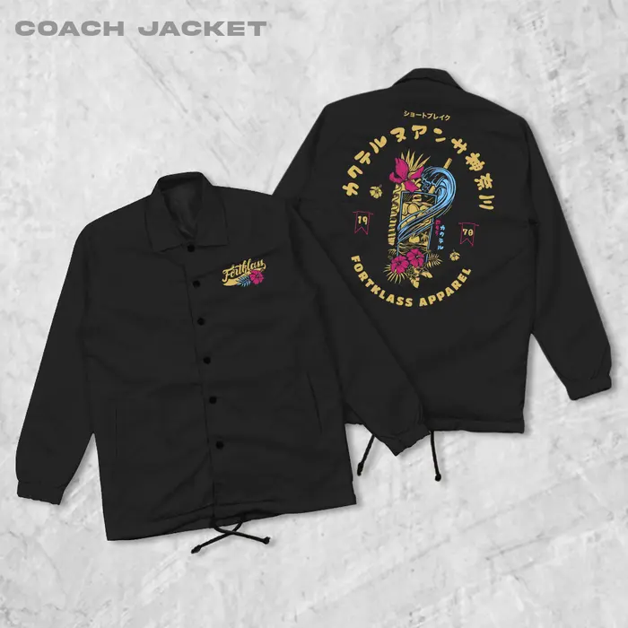 Gambar FortKlass Coach Koktail Jaket Coach Pria Outwear Unisex Parasut Jaket - Hitam, L dari Fortklass Kota Administrasi Jakarta Barat 5 Tokopedia