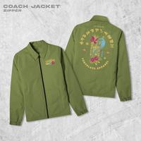 Gambar FortKlass Coach Zipper Koktail Jaket Pria Unisex Parasut Baju Outwear Kain Tafetta Reguler Sablon - ARMY, L dari Fortklass Kota Administrasi Jakarta Barat 2 Tokopedia