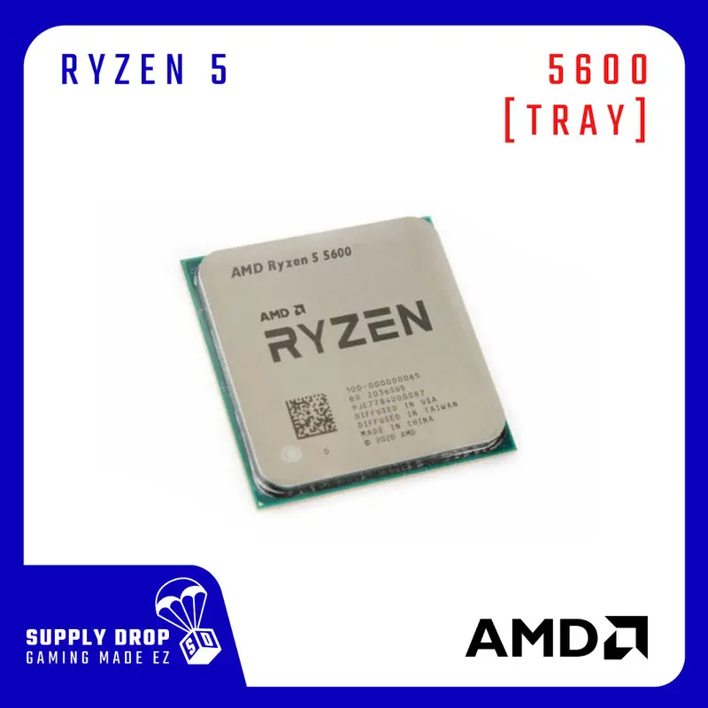 AMD Ryzen 5 5600 3.5Ghz Up To 4.4Ghz Cache 32MB AM4 [TRAY] - 6 Core 0