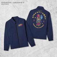 Gambar FortKlass Coach Zipper Koktail Jaket Pria Unisex Parasut Baju Outwear Kain Tafetta Reguler Sablon - ARMY, L dari Fortklass Kota Administrasi Jakarta Barat 1 Tokopedia