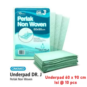 Perlak | Underpad Dr. J 60x90cm Onemed Pack Isi 10 pcs Lapisan Tebal