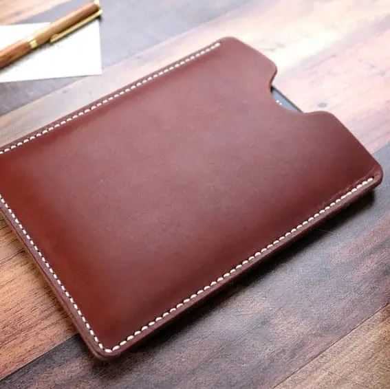 brown leather kindle cover tablet