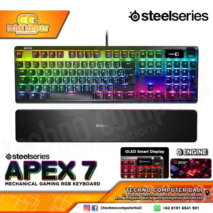 Gambar Steelseries APEX 7 Mechanical Gaming Keyboard dari Techno Computer Bali Kota Denpasar Tokopedia