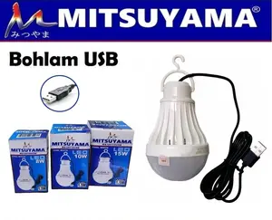 Bohlam Lampu USB 5 Watt/10 Watt/15 Watt Lampu darurat USB Emergency Led Putih