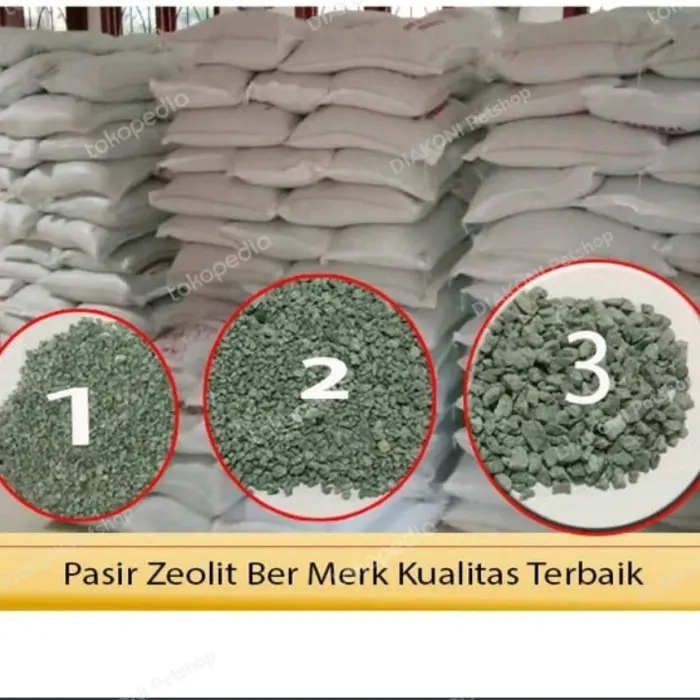 Pasir kucing zeolit ziolit 2kg 2 kg pasir hamster pasir anjing lokal