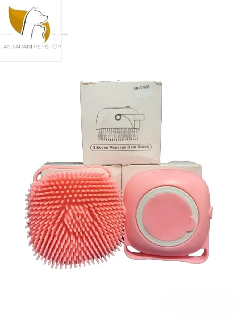 SILICONE MASSAGE BATH BRUSH (SIKAT GROOMIG KUCING)