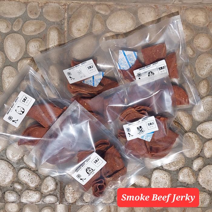 Gambar Smoke Beef Jerky | Daging Sapi Asap Kering Dehydrated Snack Anjing Dog dari RumahBully Kota Administrasi Jakarta Timur Tokopedia