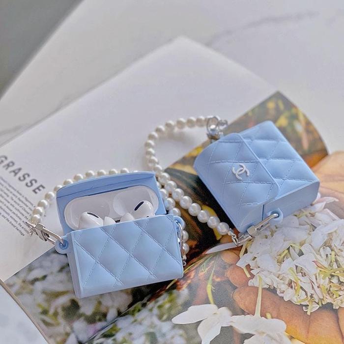 Gambar Airpods Case Branded Bag CH Baby Blue Gen 1 2 3 PRO Soft Silicone - Airpods Gen 1/2 dari Arceantics Kota Tangerang Tokopedia