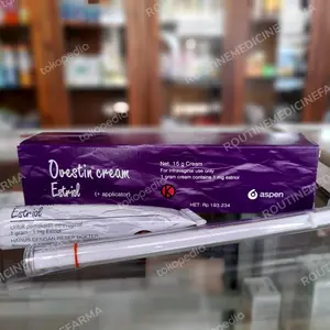 OVESTIN CREAM ESTRIOL 1mg .ESTROGEN KRIM  Originator. Ijin Edar BPOM Resmi
