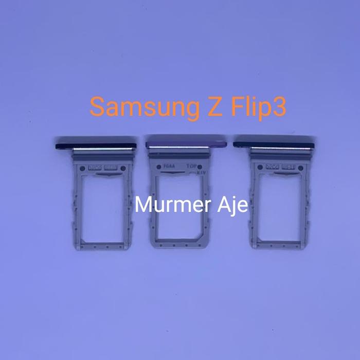 Gambar Sim card tray slot sim card tempat kartu samsung z flip3 flip 3 oem - Green dari Murmeraje Kota Tangerang Tokopedia