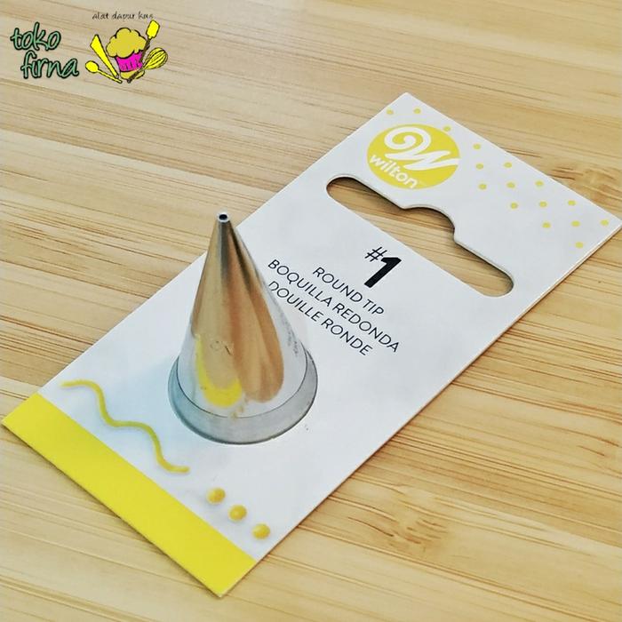 Gambar Decorating Tip - Bulat - Round - Writing Tip - no. 1 dari Spuit Kue Wilton Kota Administrasi Jakarta Barat Tokopedia
