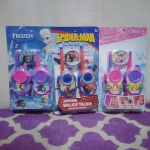 MAINAN ANAK WALKIE TALKIE SPIDERMAN SUPERHERO EDUKASI BAYI LUCU EDUKAT