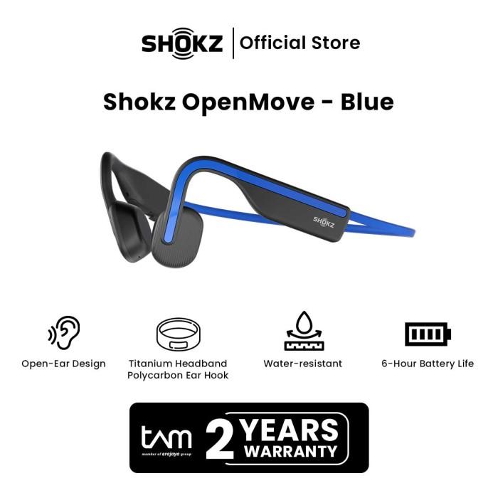 Gambar Shokz Bone Conduction OpenMove - Blue dari Shokz Indonesia Kota Administrasi Jakarta Barat Tokopedia
