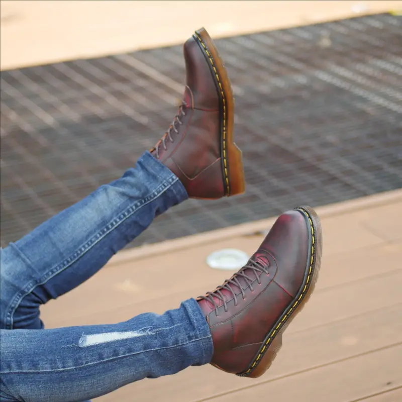 Jual Sepatu Boots Pria GREATA Svend 02 Maroon Series 4