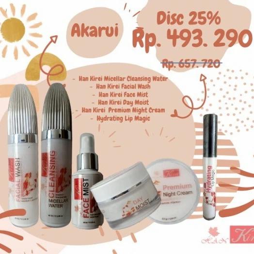 Gambar Skincare Hankirei paket Akarui dari Raina arshi shop Jakarta Timur Tokopedia