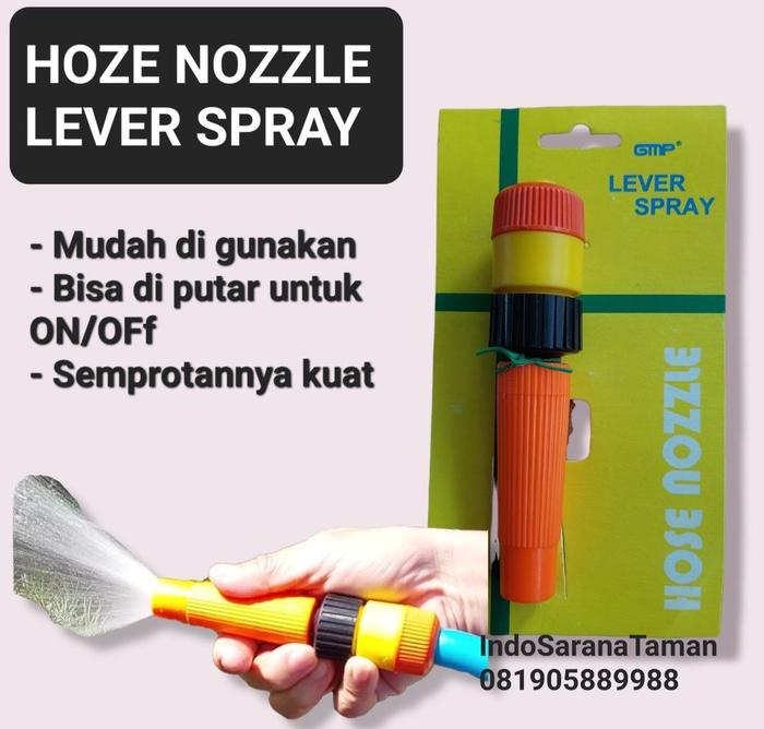 Gambar HOSE NOZZLE LEVER SPRAY Kepala Sprayer Kepala Semprotan Water Spray dari Indo Sarana Taman Kota Denpasar Tokopedia