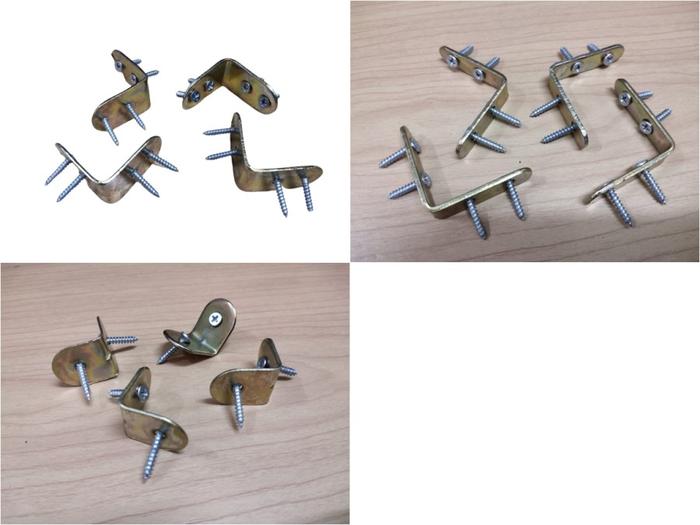 Gambar Siku Ambalan Besi L Bracket Penyangga Sudut Rak 2 Sisi 4 Pcs + Skrup dari Kharisma logamindo perkakas Kota Tangerang Tokopedia