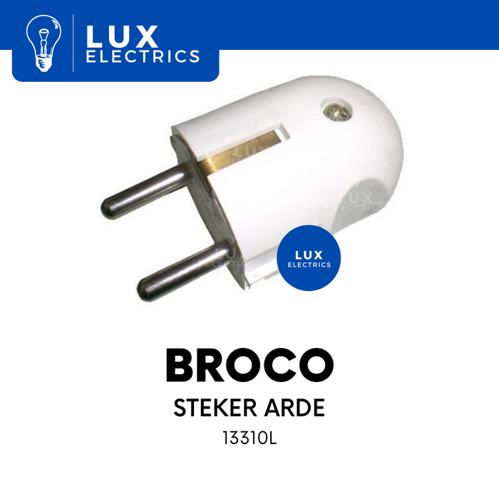 Gambar Steker Arde BROCO 13310L /Colokan dari LUX Electrics Kota Bandung Tokopedia