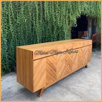 Gambar Bufet meja tv scandinavian jati, meja tv minimalis jati jepara dari Mebel Meja Kursi Kab. Jepara 3 Tokopedia