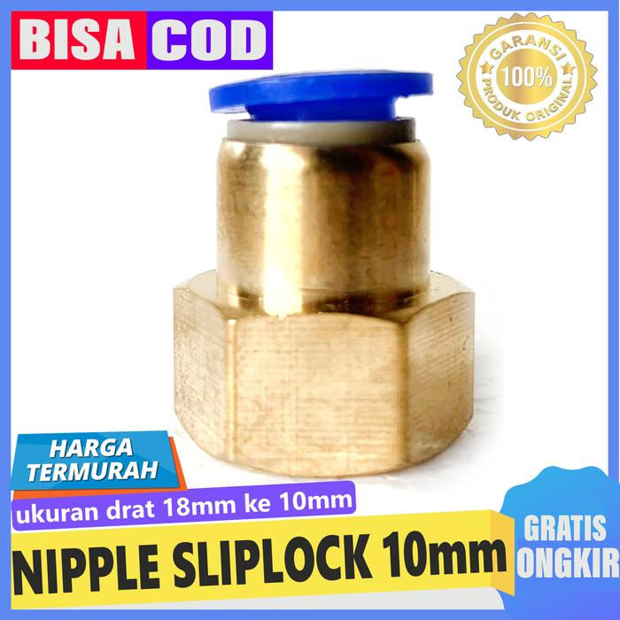 Gambar Konektor Pompa DC drat 18mm ke selang PU 10mm dari Importir Pompa DC Kota Depok Tokopedia