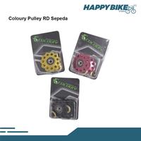 Gambar COLOURY Pulley RD 9/10/11 Speed Sepeda 11T Alloy Bearing - Red dari Happy Bike Kota Administrasi Jakarta Selatan 1 Tokopedia