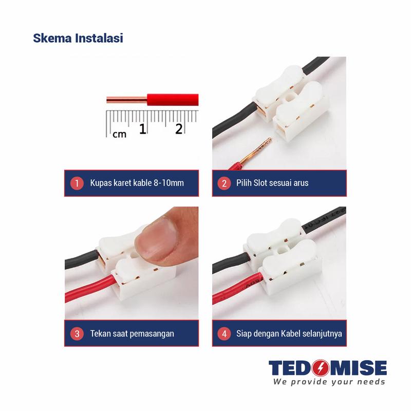 Quick Connect Terminal Block Cable / Terminal Kabel Sambung Cepat tanpa ribet 4