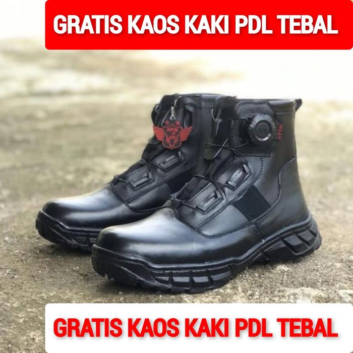 Gambar SEPATU PDL TALI PUTAR PENDEK POLANTAS POLRI APIK BAHAN KULIT SAPI ASLI dari Sepatu Pdl Kulit Kab. Bandung Tokopedia