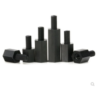 Gambar Hitam Nylon M3x12+6 mm Pilar Spacer M3 Standoff PCB M3 12 + 6 mm Nilon dari Aisyah Arduino Jakarta Kota Administrasi Jakarta Barat 1 Tokopedia