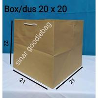 Gambar paper Box Nasi/Snack 20 x 20 isi 12pcs kotak nasi tas besek box snack dari sinar goodiebag Kota Administrasi Jakarta Barat 1 Tokopedia