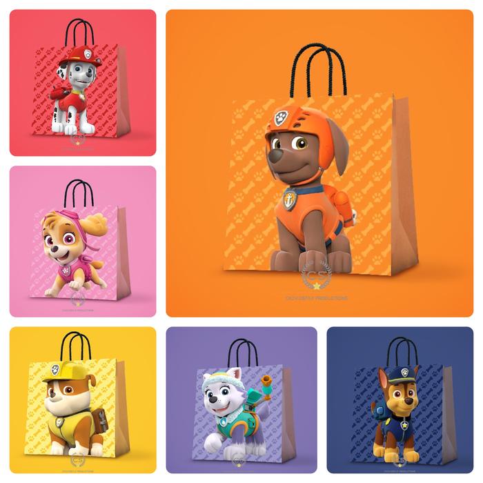 Gambar Paper bag paw patrol Goodie bag Tas kado Tas kertas Hampers ultah dari Cheviostarr Kota Surabaya Tokopedia