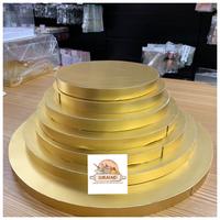 Gambar Styrofoam tatakan lapis gold paper 20 cm bulat alas kue gabus dari Sukasari Baking Bandung Kota Bandung 1 Tokopedia