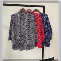 Gambar blus batik katun primisima batik kalimataya blus Kerja pagari Baju Atasan Wanita Kantor dari Batik Kalimataya Kota Surakarta 3 Tokopedia