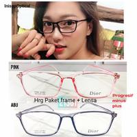 Gambar kacamata elastis minus plus baca progresif photocomic antiradiasi dari InisopOptical Jakarta Pusat 1 Tokopedia