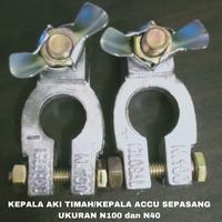 Gambar KEPALA AKI TIMAH N100/N40 TIMAH ACCU SEPASANG dari Sinergi Mitra Motor Kab. Tangerang 1 Tokopedia