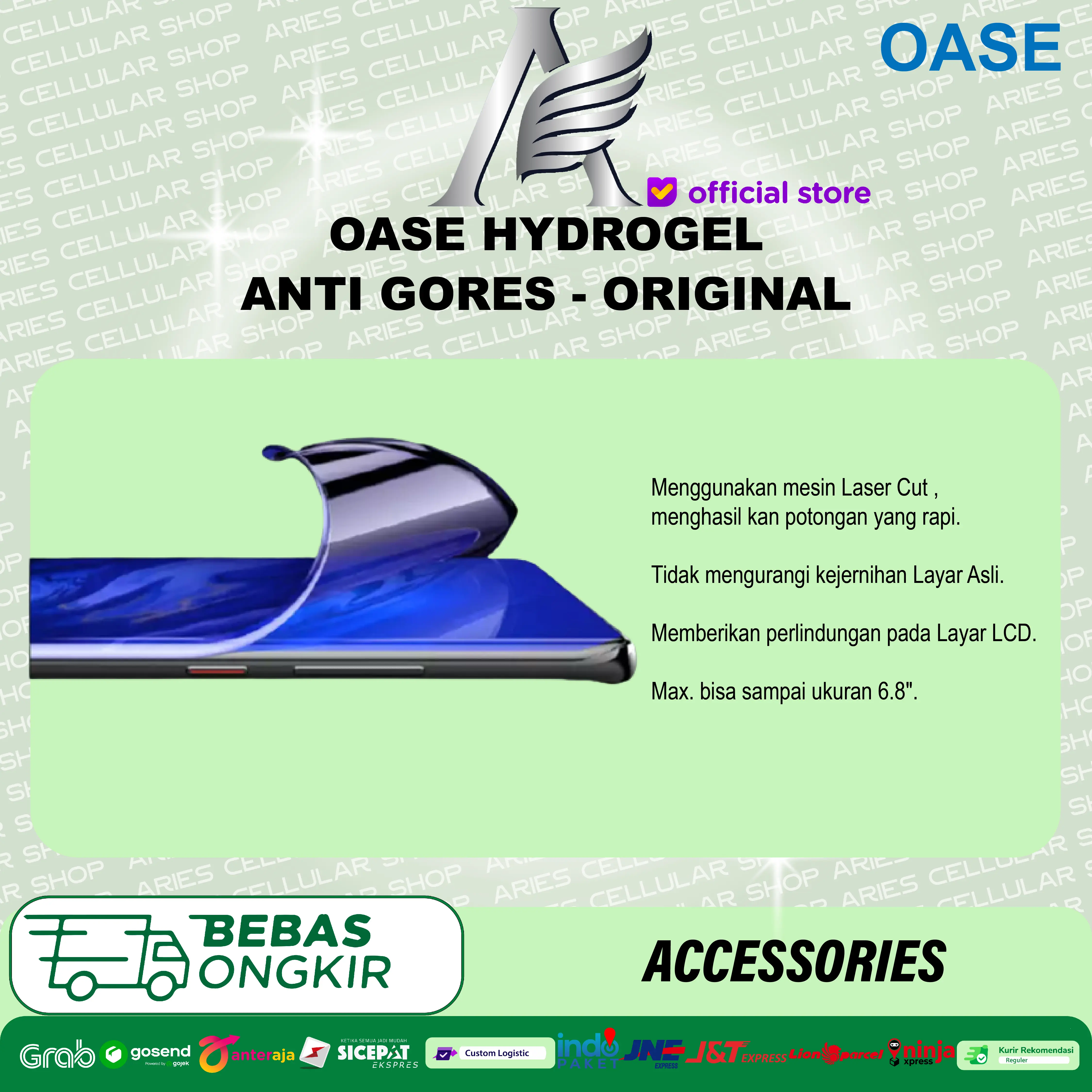 Hydrogel Film Anti Gores Flexible Screen Protector - Confirm Type
