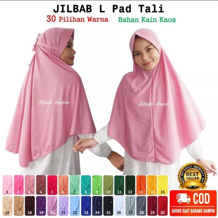 Gambar JILBAB HIJAB INSTAN BERGO kerudung size L Pad Tali bahan kaos dari mylaahijab Kab. Bekasi Tokopedia