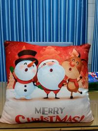 Gambar Bantal sofa natal bantal+sarung X'MAS 35*35 velboa full printing dari Anekajaya toys Kota Bekasi 5 Tokopedia