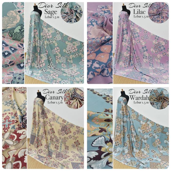 Gambar kain silk by NY | kain meteran | harga per 0,5m dari kurniatextile Kota Tangerang Selatan Tokopedia