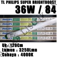 Gambar PHILIPS TL 36W 84 4000K BRIGHTBOOST SUPER 80 TLD NEON 36 W WATT 120CM dari Aneka Listrik KK Kota Administrasi Jakarta Pusat 1 Tokopedia