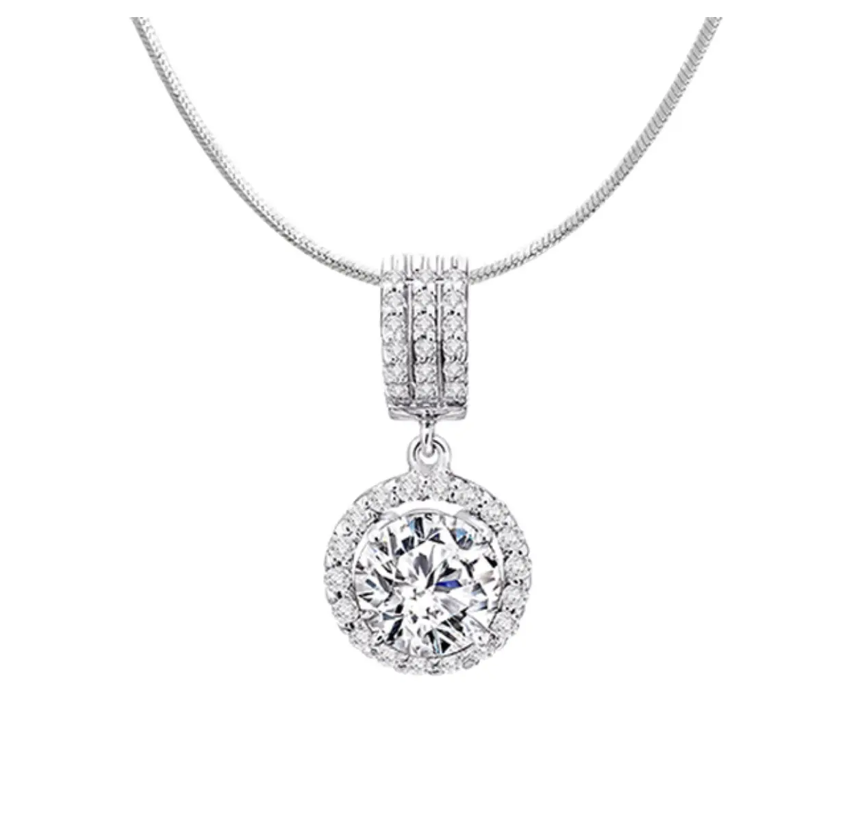 kalung emas putih asli