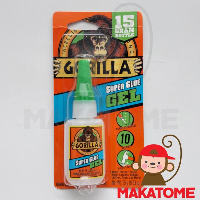 Gambar Gorilla Super Glue Gel 15 Gram Clear lem kuat 15gr 15g g gr gorila dari Makatome Shop Kota Tangerang Selatan Tokopedia