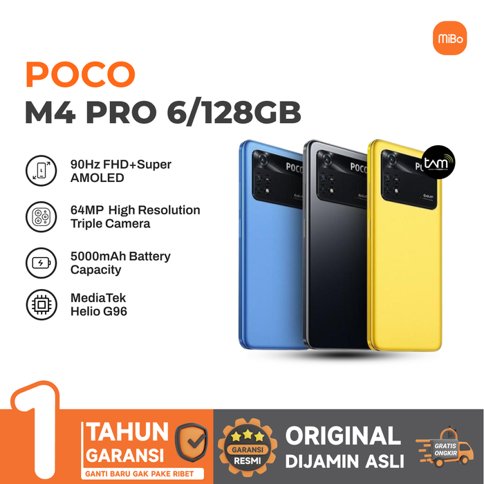 Gambar POCO M4 Pro 6/128GB SmartPhone - Garansi Resmi dari MIBO Kota Administrasi Jakarta Barat Tokopedia