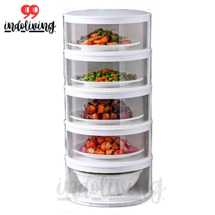 Gambar Tudung Saji 5 Susun Tingkat Food Cover Layer dari indoliving99 Kab. Bekasi Tokopedia